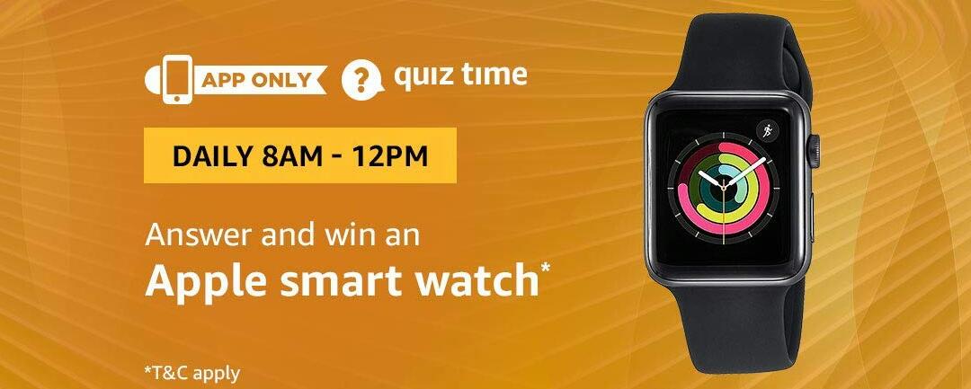 Amazon Apple Watch Quiz Answer 21 February