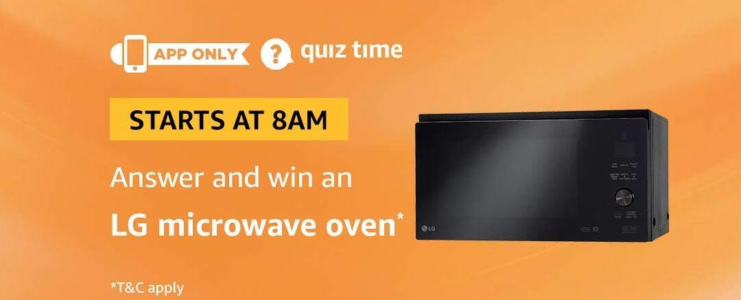 Amazon LG Microwave Oven Quiz Answer 18 September