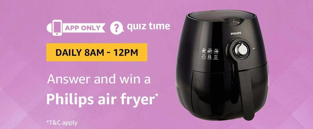 Amazon Philips Air Fryer Quiz Answer 14 September