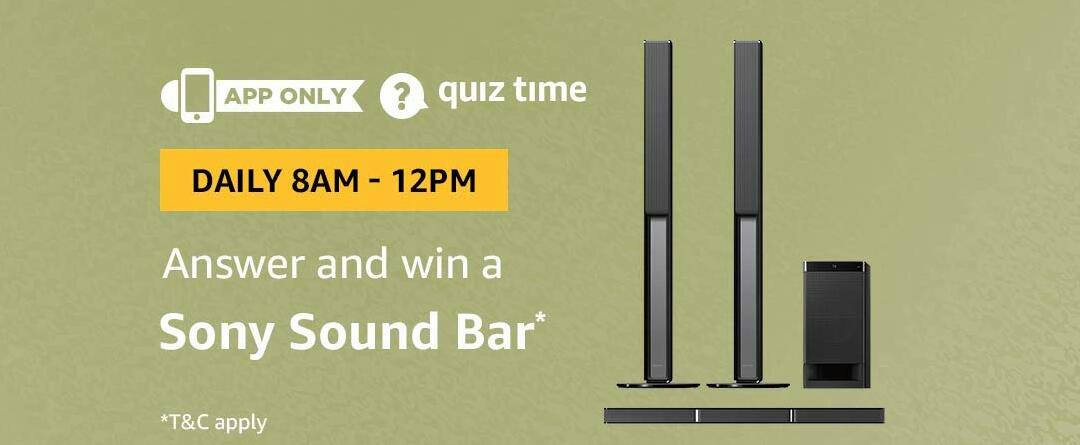 Amazon Sony Sound Bar Quiz Answer 30 October