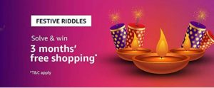 Amazon Festival Riddles Quiz Answer 18 October