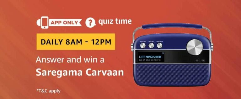 Amazon Saregama Carvaan Quiz Answer 9 February