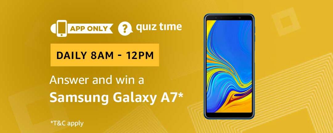 Amazon Samsung Galaxy A7 Quiz Answer 3 March